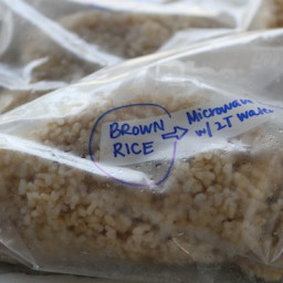 Make Ahead Brown Rice for the Freezer