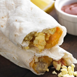 Make-Ahead Freezer Breakfast Burritos With Sausage and/or Bacon