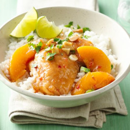 Make-Ahead Slow-Cooker Asian Peach Chicken Thighs