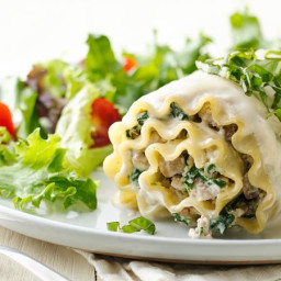 Make-Ahead White Lasagna Roll-Ups with Turkey and Prosciutto