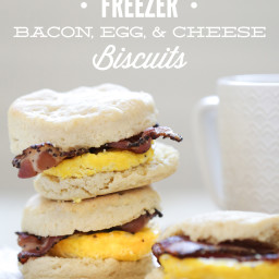 Make-Ahead Freezer Bacon, Egg, and Cheese Biscuits