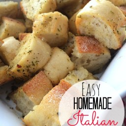 Make Homemade Italian Croutons!