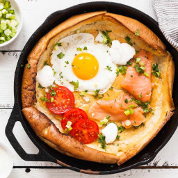 Make Savory Dutch Baby Pancake with Salmon and Fried Egg and Win Brunch