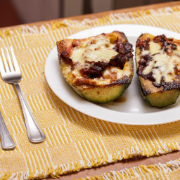 Make Stuffed Zucchini Cups With Meat, Tomatoes and Mozzarella