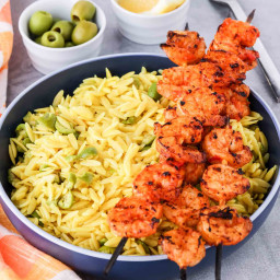 Make This Harissa Grilled Shrimp With Orzo and Dinner's on in 30 Minute