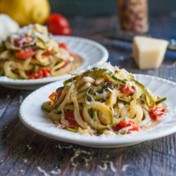 Make Zucchini Noodles with Lemon Parmesan in 10 minutes!