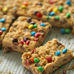 M&M Oatmeal Cookie Bars [Gluten Free] Recipe