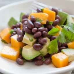 Mango, Avocado and Black Bean Salad with Lime Dressing