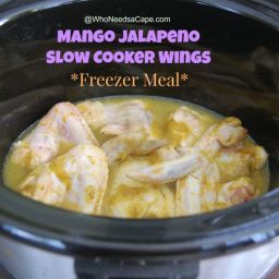 Mango Jalapeno Slow Cooker Wings