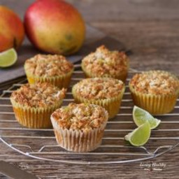 Mango Muffins with Coconut-Lime Streusel (Paleo, Gluten-free)
