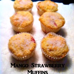 Mango Strawberry Muffins