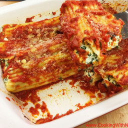 Manicotti with Spinach and Ricotta