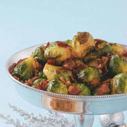 Maple and Bacon Glazed Brussels Sprouts Recipe