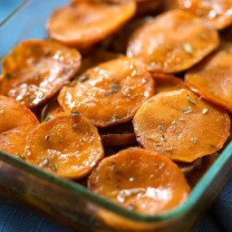 Maple and Tarragon Sweet Potatoes