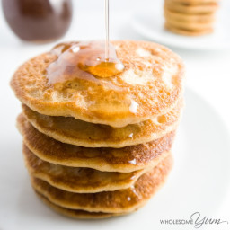Maple Bacon Almond Flour Pancakes (Paleo, Low Carb)