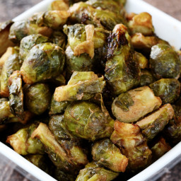 Maple-Dijon Roasted Brussel Sprouts