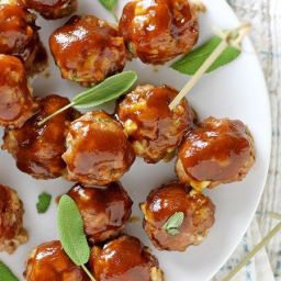 Maple-Glazed Breakfast Meatballs