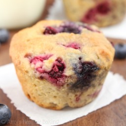 Maple Mixed Berry Muffins