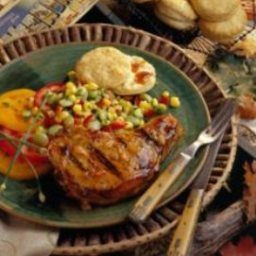 Maple-Mustard Glazed Pork Chops