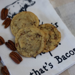 Maple Pecan Cookies With Bacon Fat!