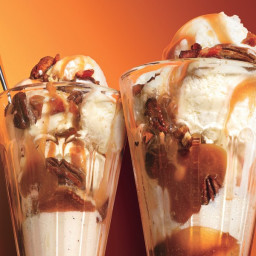 Maple-Pecan Sundaes with Candied Bacon