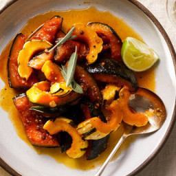 Maple-Roasted Squash With Sage and Lime for Two