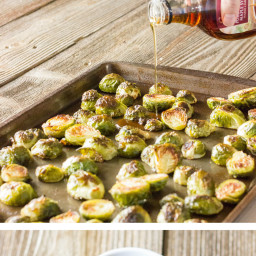 Maple Syrup Roasted Brussels Sprouts
