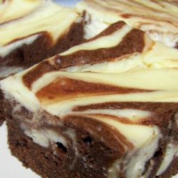 Marbled Cream Cheese and Kahlua Brownies
