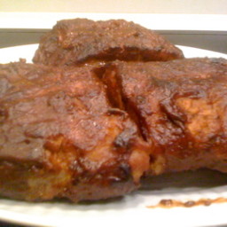 Marinated, Baked and Grilled Baby Back Ribs