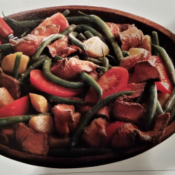 Marinated Beef Salad with Potatoes and Green Beans