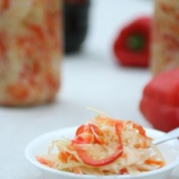 Marinated Cabbage and Bell Pepper Salad