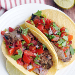 Marinated Flank Tacos with Pico