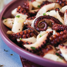 Marinated Octopus Salad with Olive Oil and Lemon