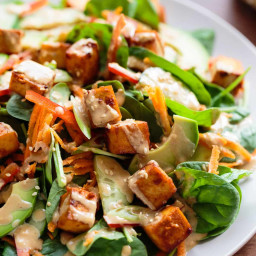 Marinated Tofu, Avocado, and Spinach Salad » I LOVE VEGAN