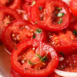 Marinated Tomatoes (Easy Prep!)