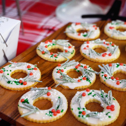 Martha Stewart's Meyer-Lemon Shortbread Wreath Cookies Recipe
