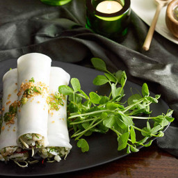 Martin Boetz: Steamed Noodle Rolls with Crab, Ginger and Spring Onion