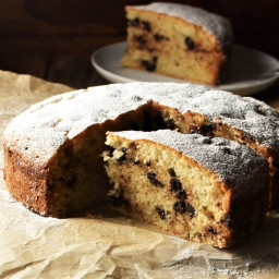 Marzipan Cake with Chocolate Chips