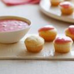 Mascarpone Mini Cupcakes with Strawberry Glaze
