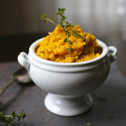 Mashed Butternut Squash with Thyme and Mascarpone