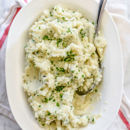Mashed Cauliflower With Parmesan and Chives