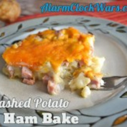 Mashed Potato and Ham Bake