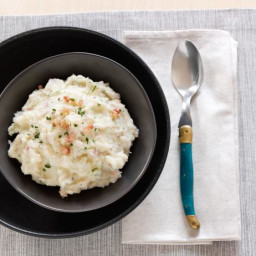 Mashed Potatoes with Olive Oil and Pancetta
