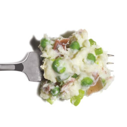 Mashed Potatoes With Peas and Scallions
