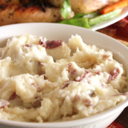 Mashed Red Potatoes With Garlic and Parmesan