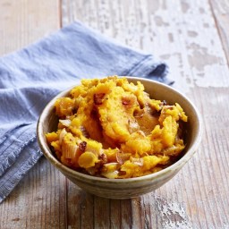 Mashed Squash with Caramelized Onions