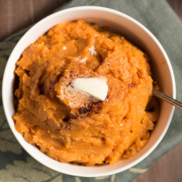 Mashed Sweet Potatoes in the Slow Cooker