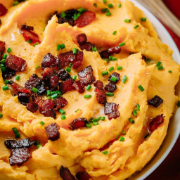 Mashed Yukon and Sweet Potatoes Recipe