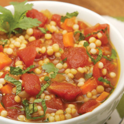 Mayim Bialik's Tomato Soup With Israeli Couscous Recipe