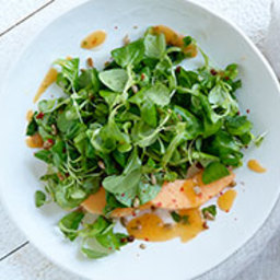 Mâche with Spicy Melon and Pink-Peppercorn Dressing